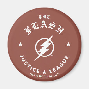 Justice League The Flash Retro Lightning Emblem Magnet