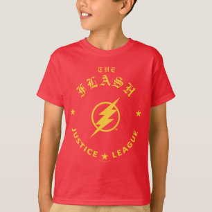 Justice League The Flash Retro Lightning Emblem T-Shirt