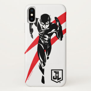 Justice League   The Flash Running Noir Pop Art iPhone X Case