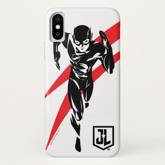 Justice League | The Flash Running Noir Pop Art Case-Mate iPhone Case (Back)