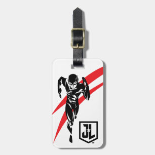 Justice League The Flash Running Noir Pop Art Luggage Tag