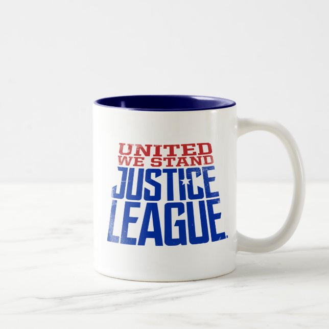 Justice League | United We Stand Graphic Two-Tone Coffee Mug (Right)