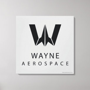 Justice League Wayne Aerospace Logo Canvas Print