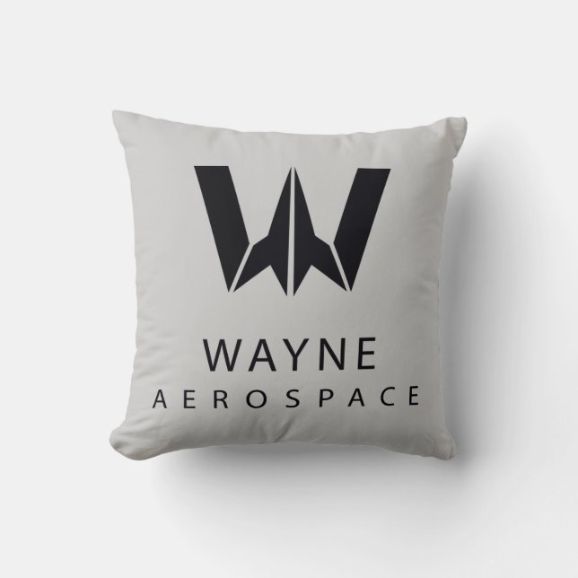 Justice League | Wayne Aerospace Logo Cushion (Front)