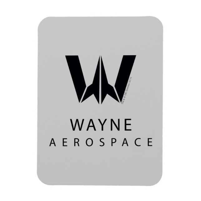 Justice League | Wayne Aerospace Logo Magnet (Vertical)