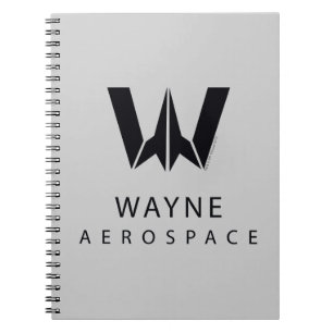 Justice League Wayne Aerospace Logo Notebook