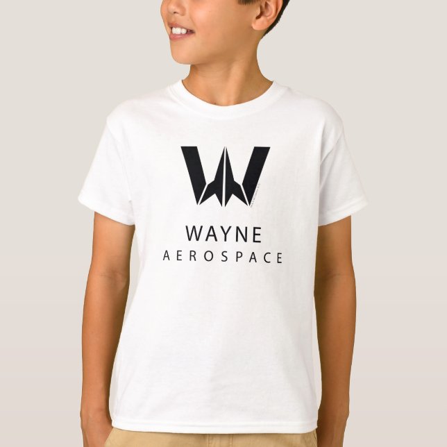 Justice League | Wayne Aerospace Logo T-Shirt (Front)