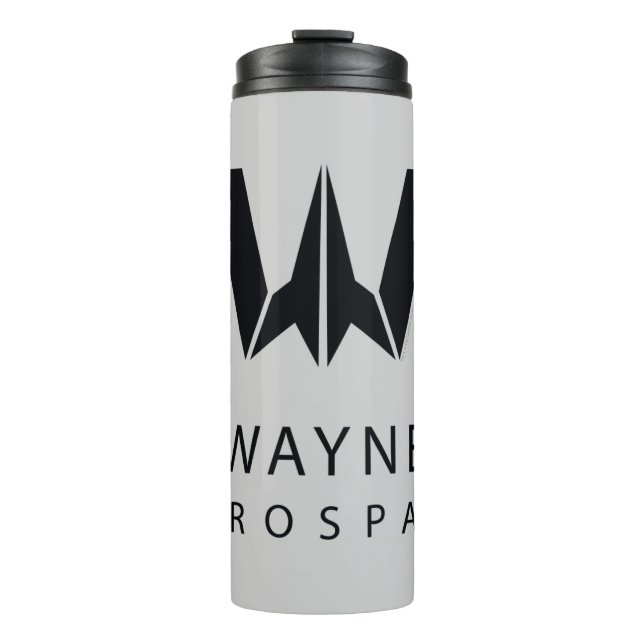 Justice League | Wayne Aerospace Logo Thermal Tumbler (Front)