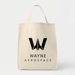 Justice League   Wayne Aerospace Logo Tote Bag