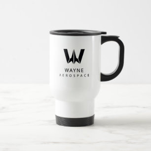 Justice League   Wayne Aerospace Logo Travel Mug