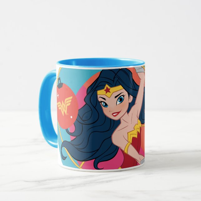 Justice League Wonder Woman Holiday Bauble Mug (Front Left)