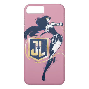 Justice League   Wonder Woman & JL Icon Pop Art iPhone 8 Plus/7 Plus Case
