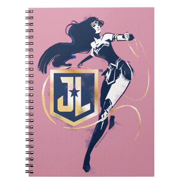 Justice League | Wonder Woman & JL Icon Pop Art Notebook (Front)