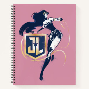 Justice League   Wonder Woman & JL Icon Pop Art Notebook