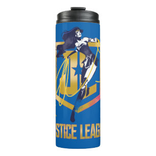 Justice League   Wonder Woman JL Logo Pop Art Thermal Tumbler