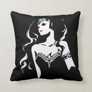 Justice League   Wonder Woman Noir Pop Art Cushion