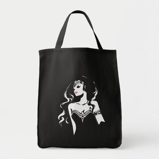 Justice League | Wonder Woman Noir Pop Art Tote Bag (Front)