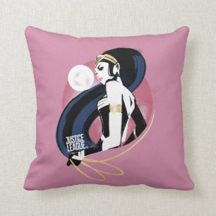 Justice League Wonder Woman Profile Pop Art Cushion