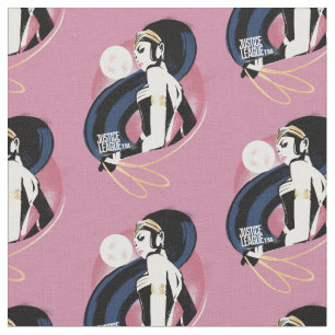 Justice League   Wonder Woman Profile Pop Art Fabric