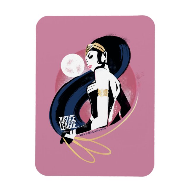 Justice League | Wonder Woman Profile Pop Art Magnet (Vertical)