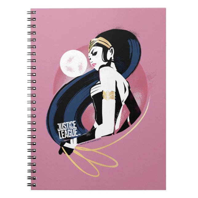 Justice League | Wonder Woman Profile Pop Art Notebook (Front)