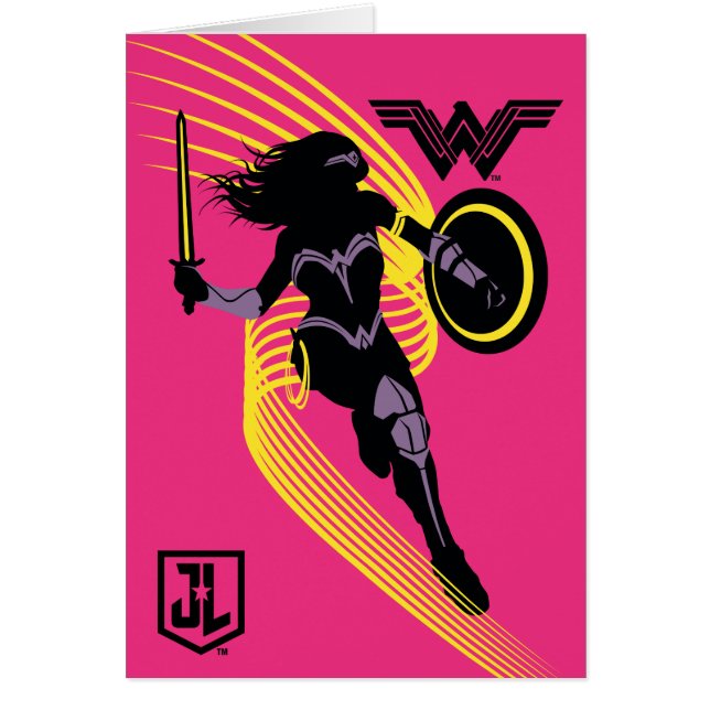 Justice League | Wonder Woman Silhouette Icon (Front)