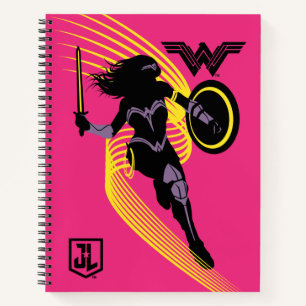 Justice League   Wonder Woman Silhouette Icon Notebook