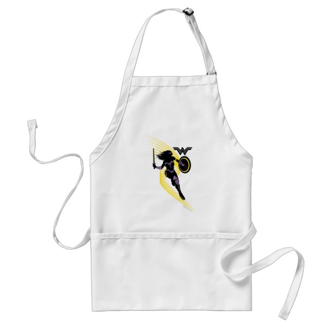 Justice League | Wonder Woman Silhouette Icon Standard Apron (Front)