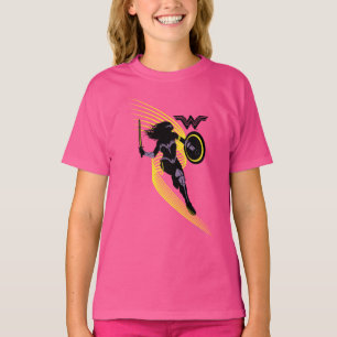 Justice League   Wonder Woman Silhouette Icon T-Shirt