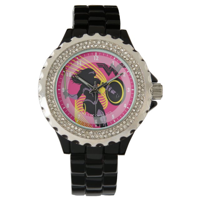 Justice League | Wonder Woman Silhouette Icon Watch (Front)