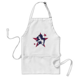 Justice League   Wonder Woman & Stars Pop Art Standard Apron