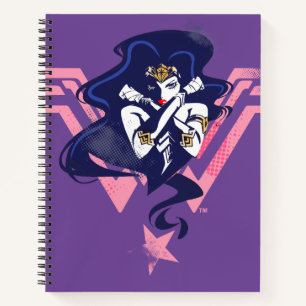 Justice League Wonder Woman & Symbol Pop Art Notebook