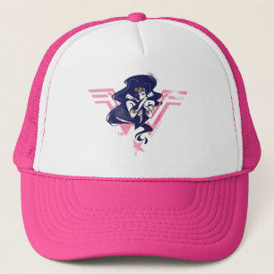 Justice League   Wonder Woman & Symbol Pop Art Trucker Hat