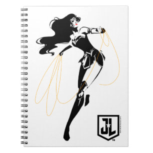 Justice League Wonder Woman With Lasso Pop Art Notebook