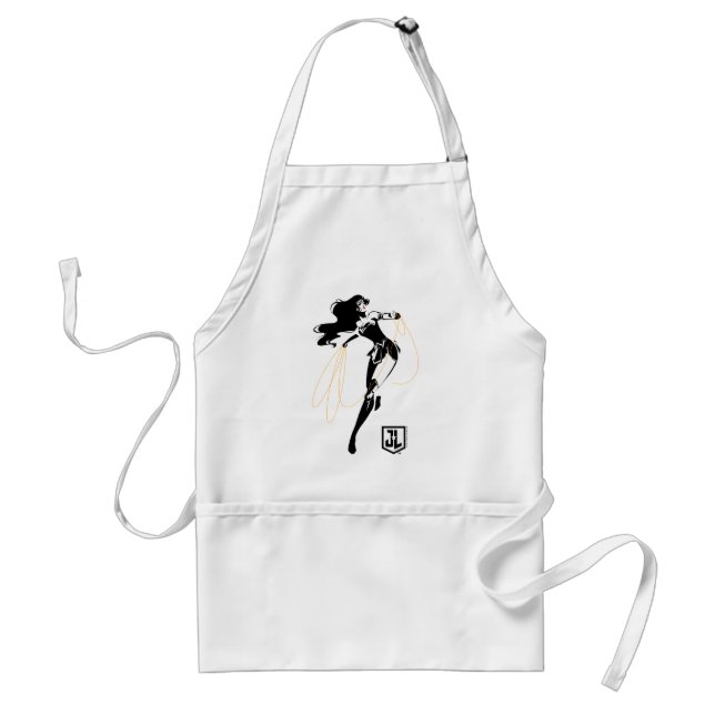 Justice League | Wonder Woman With Lasso Pop Art Standard Apron (Front)