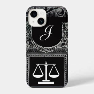 JUSTICE LEGAL OFFICE,ATTORNEY Monogram Black iPhone Case