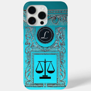 JUSTICE LEGAL OFFICE, ATTORNEY Monogram blue iPhone 15 Pro Max Case
