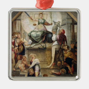 Justice Metal Tree Decoration