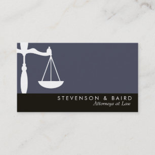 Justice Scale Attorney  at Law Groupon Business Card