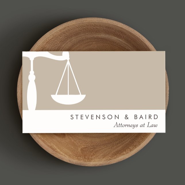 Justice Scale  Attorney Business Card (Creator Uploaded)