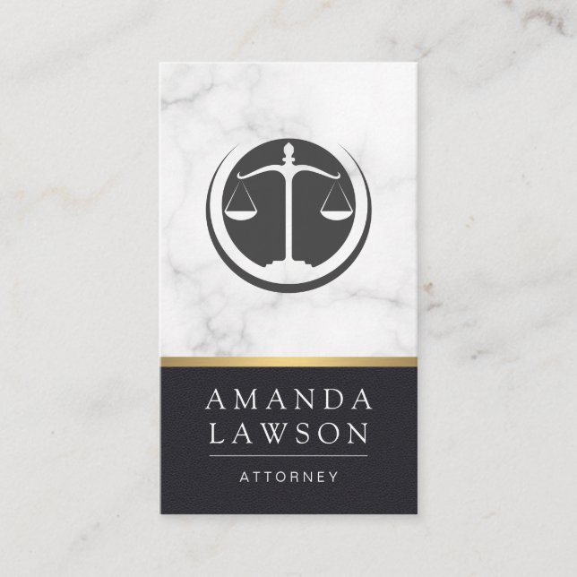 Justice Scales | Lawyer | Law Appointment Card (Front)