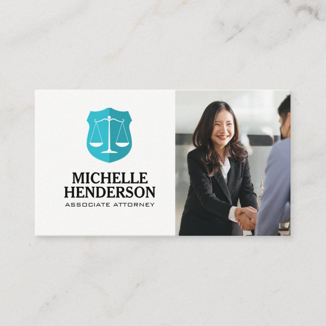Justice Scales | Lawyer | Sales person Business Card (Front)