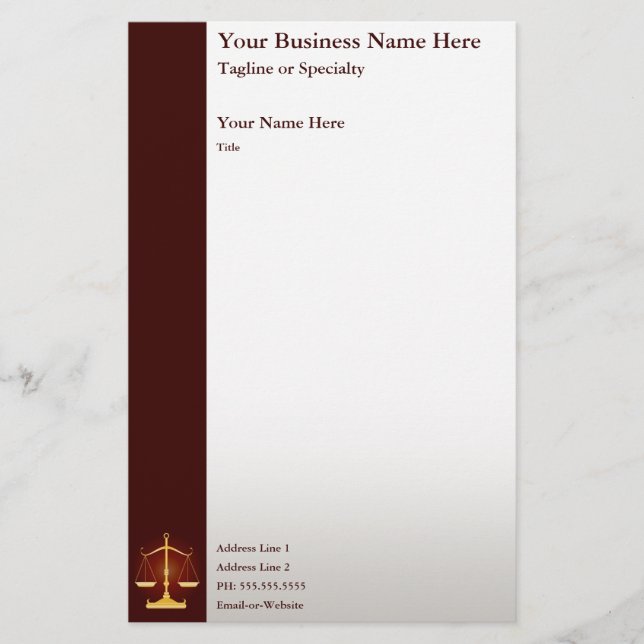 justice stationery (Front)