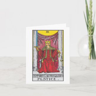 Justice - tarot card from the Rider Waite Smith