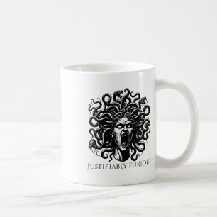 Justifiably Furious Medusa Greek Mythology Feminis Coffee Mug