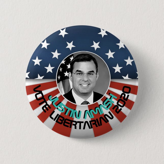 Justin Amash 2020 6 Cm Round Badge (Front)