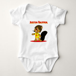 Justin Beaver Baby Bodysuit