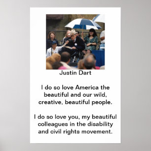Justin Dart Quote 1 Poster