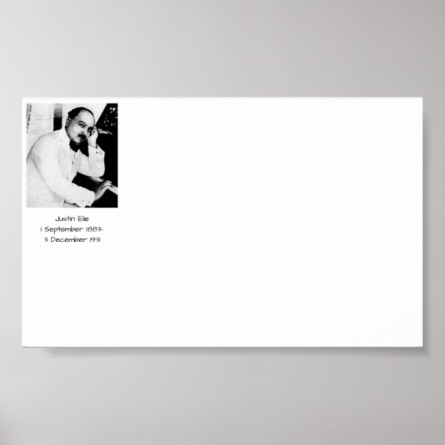 Justin Elie Poster (Front)