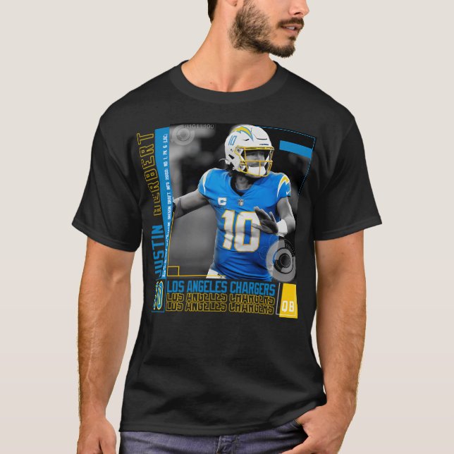 Justin Herbert Paper Poster T-Shirt (Front)